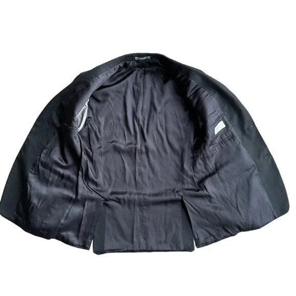 Michael Kors Black Pinstripe Sport Coat Blazer Suit Jacket Men’s Size 40R - Picture 4 of 8